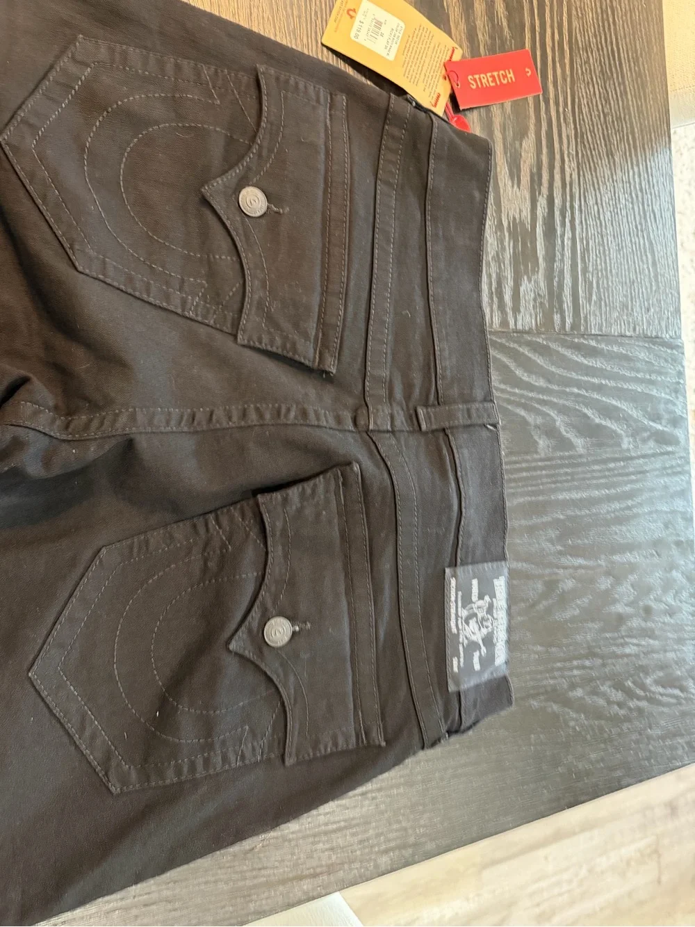 True Religion Men’s Slim Straight Jeans in Black